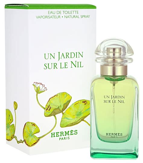 hermes parfum damen un jardin sur le nil 50 ml|Hermes perfume green bottle.